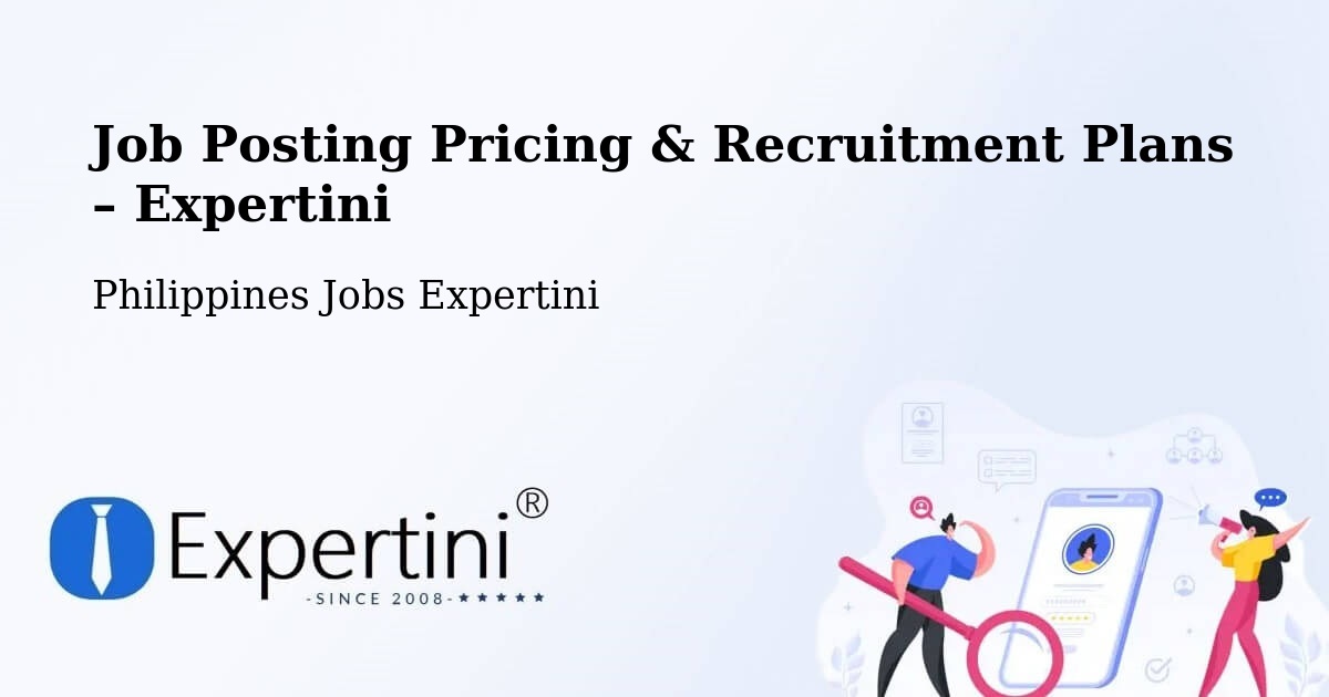 Job Posting Pricing & Recruitment Plans – Labangan - Labangan, Philippines Jobs Expertini